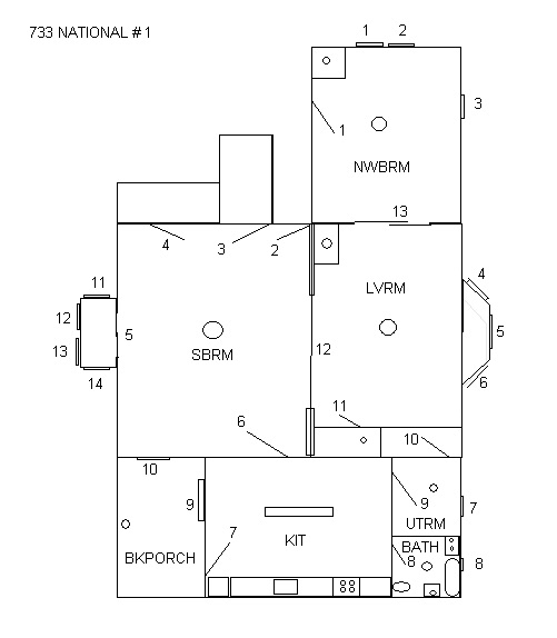 733 S National, Fort Scott, Bourbon County, Kansas, United States 66701, 1 Bedroom Bedrooms, ,1 BathroomBathrooms,Apartment,For Rent,S National,1,1019