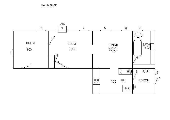 848 South Main Street, Fort Scott, Bourbon County, Kansas, United States 66701, ,1 BathroomBathrooms,Apartment,For Rent,South Main Street,1,1004