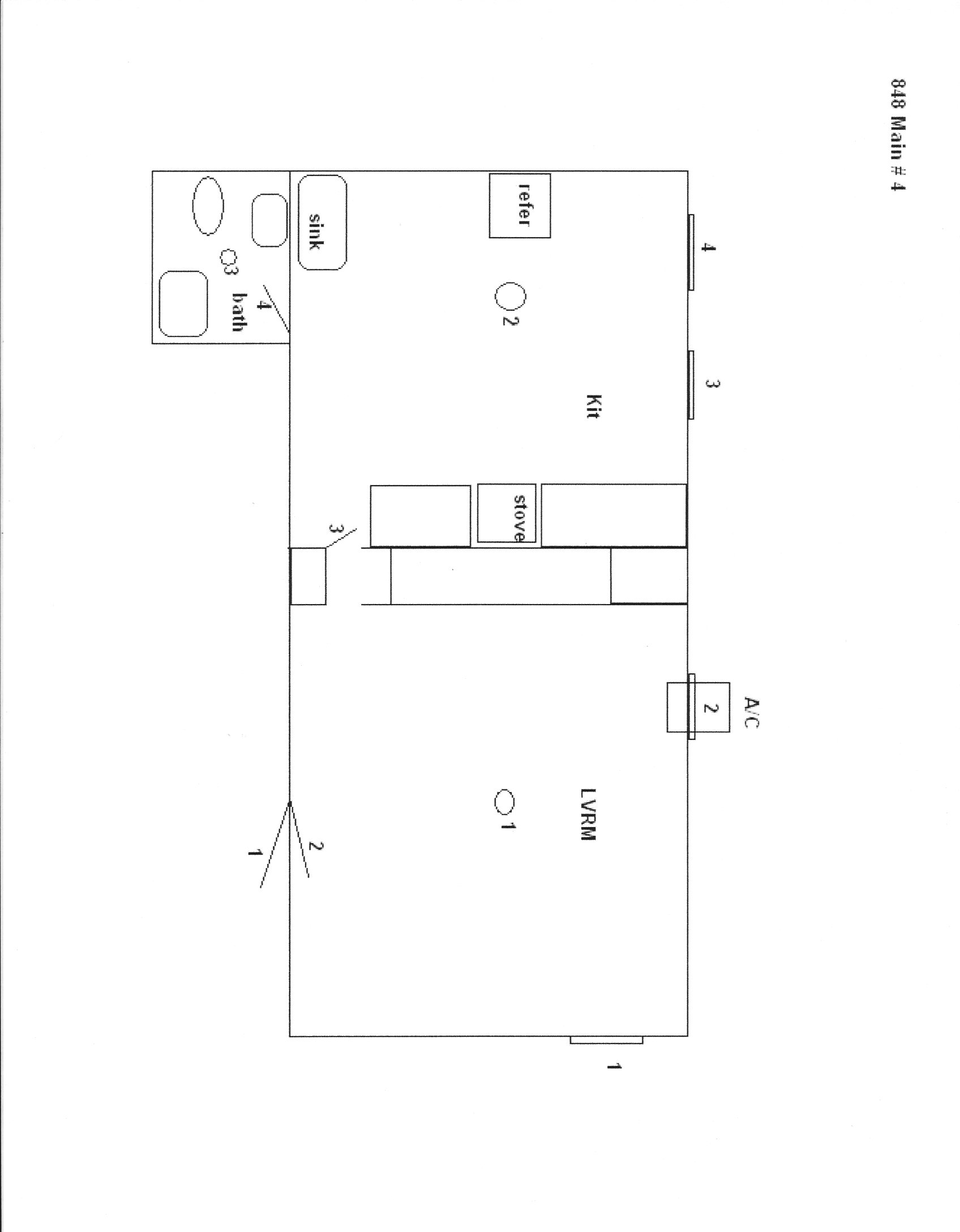 848 S. Main, Fort Scott, Bourbon County, Kansas, United States 66701, 1 Bedroom Bedrooms, ,1 BathroomBathrooms,Apartment,For Rent,S. Main,2,1007